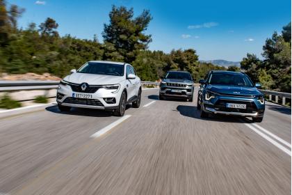 Jeep Compass e-Hybrid vs KIA Niro Hybrid vs Renault Arkana E-Tech